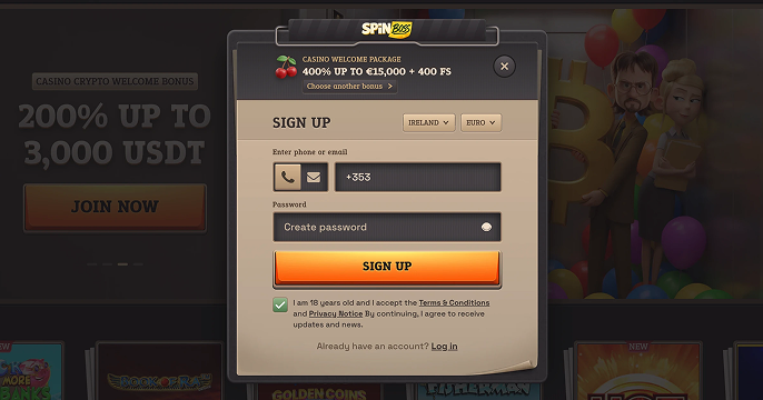 SpinBoss Casino Login